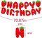 Strawberry Happy Birthday Banner,Pre-Strung Strawberry Birthday Party Decoration for Baby Shower 1st Boys Girls Birthday Wedding Summer Fruit Theme Parties Decor